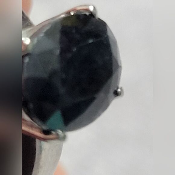 Midnight Sapphire Solitare Ring - Picture 4 of 14